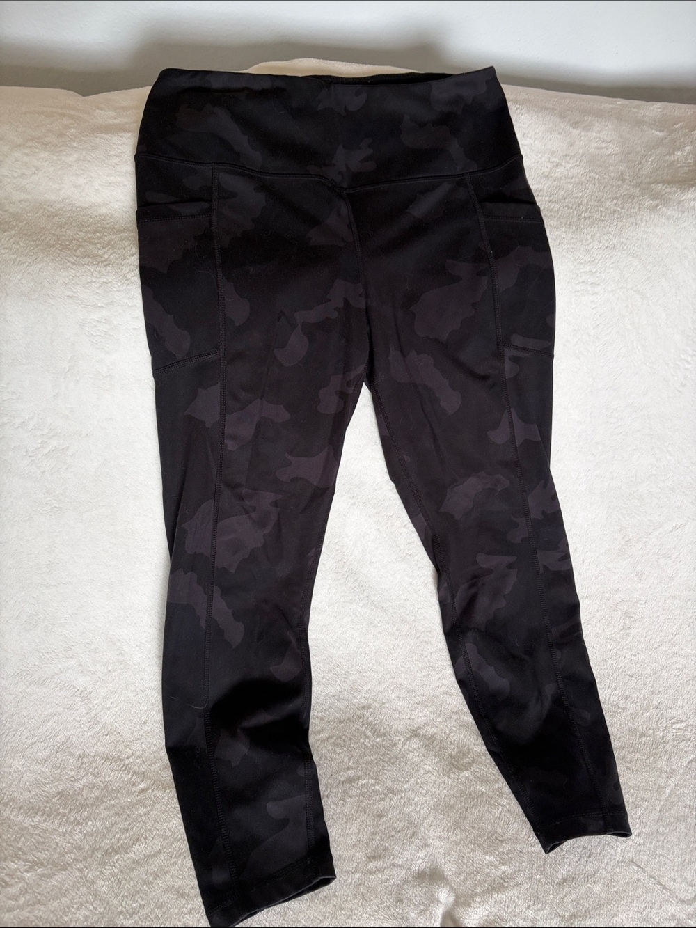 High-Rise Black Camo Leggings